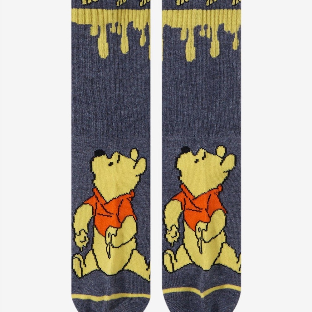 Disney Winnie The Pooh Honey Drip Crew Socks Hot Topic - Picture 3 of 3